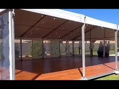 एल्यूमीनियम मिश्र धातु स्पोर्ट्स हॉल टेंट डबल लेपित पीवीसी कपड़े कवर के साथ बड़ा स्पष्ट टेंट