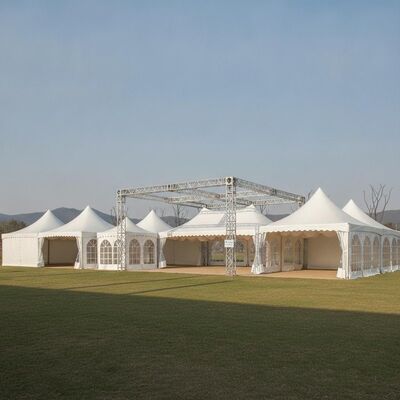 खरीदें मॉड्यूलर विस्तार योग्य पार्टी मार्की टेंट एल्यूमीनियम प्रणाली बहु-आकार सीई प्रमाणित इवेंट कैनोपी संरचना ऑनलाइन निर्माण