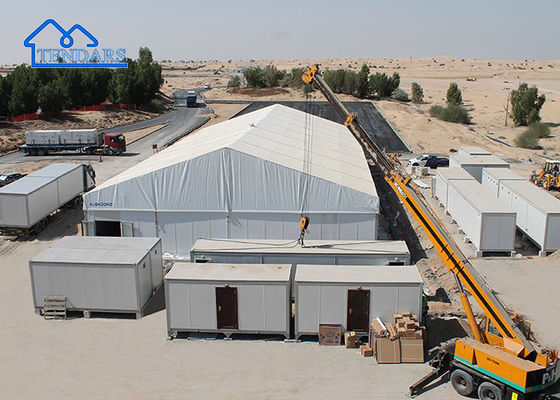 भारी शुल्क भंडारण गोदाम तम्बू बड़ा अस्थायी अग्नि प्रतिरोधी बड़ा आश्रय तम्बू