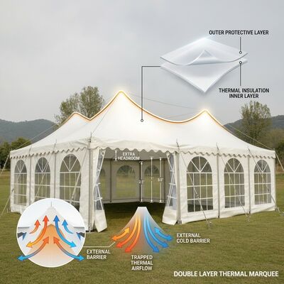 12x30m Oval Shape G Series A-Frame A-Frame Marquee Party Tent Waterproof Elegant Oval Design Exhibition Trade Show